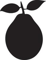 Mango simple silhouette black illustration vector