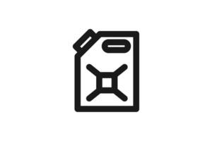 gasoline icon line simple design vector