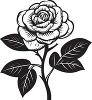 Minimalist black icon of a camellia flower in format vector