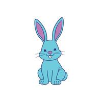 Smiling Bunny Character for Easter and Spring Designs vector