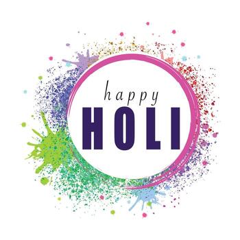Abstract design featuring a burst of Holi hues, creating a dynamic and festive backdrop for Holi themed content vector