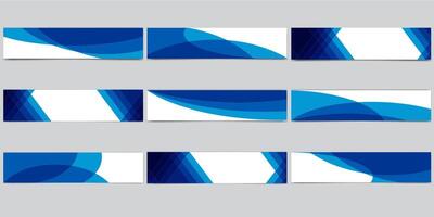 Divider Header for App, Banners or Posters. Set of Template Dividers Shapes for Website. Curve Lines, Drops, Wave Collection of Design Element for Top, Bottom Page Web Site. vector