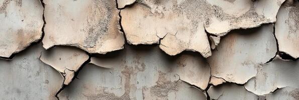 Peeling paint texture on weathered wall reflecting decay and aging surfaces photo