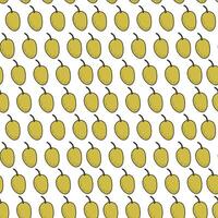 Pattern with green olives on a white background. Bright seamless pattern with olives. vector