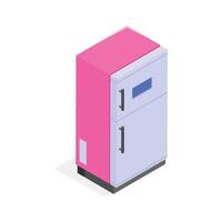 Icon of a smart refrigerator in modern design style vector