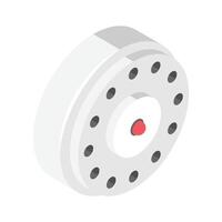 Icon representing an IoT enabled smart smoke detector vector