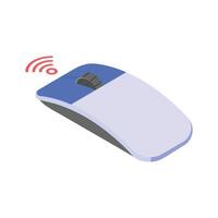 Icon of a smart wireless mouse in modern isometric style vector