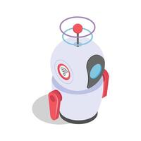 Icon of a robotic system integrated with IoT technology vector