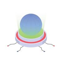 Take a look at this amazing icon of global network in trendy style. vector