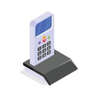 Get this amazing icon of cordless phone in modern style vector