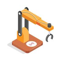 Get this amazing icon of robotic arm in modern style vector