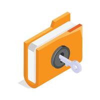 Get this amazing icon of secure folder in modern style vector