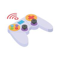 Take your hands on this amazing icon of game controller in trendy style vector