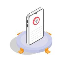 An amazing icon of of smartphone in modern style vector