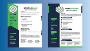 Modern Resume Design in Bundle. Abstract Template Display for Promotional Campaign. vector
