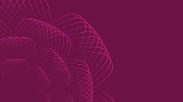 Vibrant magenta abstract background with flowing geometric lines, perfect for bold and creative digital artwork and designs vector