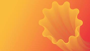 Warm orange gradient background with soft flowing shapes, ideal for designing modern, energetic, and creative digital artwork vector