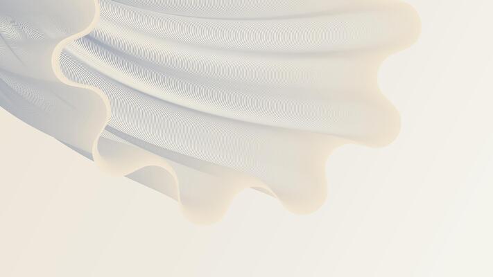 Clean white abstract background with smooth curves, perfect for minimalist and modern digital artwork and designs