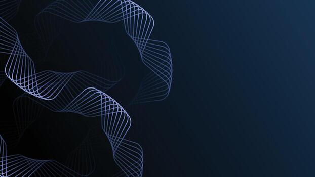 Dark blue abstract background featuring smooth flowing curves and soft gradients, perfect for creating modern digital artwork and designs vector