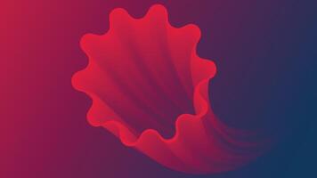 Elegant red abstract background featuring smooth curves and flowing textures, perfect for modern digital artwork and creative designs vector