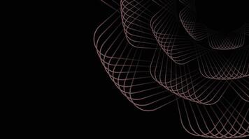 Striking black abstract background featuring geometric shapes and flowing lines, ideal for modern and sleek digital designs vector