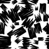 Seamless pattern with dark scribble smear on white background. Abstract grunge texture. illustration vector