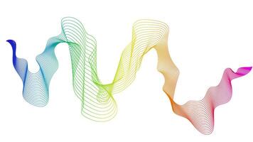 Abstract backdrop with wave gradient lines on white background. Modern technology background, wave design. illustration vector