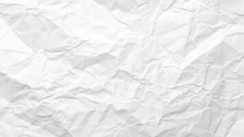 White clean crumpled paper background. Horizontal crumpled empty paper template for posters and banners. illustration vector