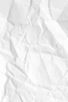White clean crumpled paper background. Vertical crumpled empty paper for posters and banners. illustration vector