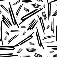 Seamless pattern with brushstrokes in abstract shapes on white background. illustration vector