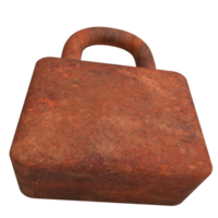 Rusty lock for security concept 3d Rendering. png