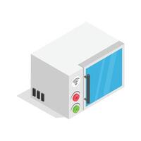 Take a look at this creative icon of microwave oven in trendy style vector