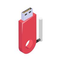 Get your hands on this amazing icon of dongle in modern style vector