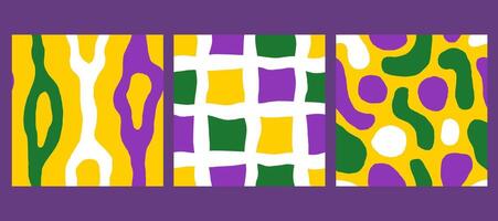 Mardi Gras Seamless Patterns Collection vector