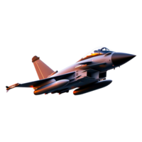 High-Speed Fighter Jet in Flight Against a Clear Sky Background png