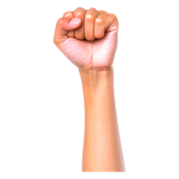 Strong Raised Fist Symbolizing Unity, Power and Resistance png