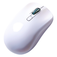 Sleek White Computer Mouse Smooth Surface for Tech Use png