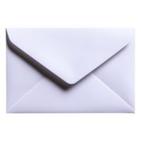 Simple White Envelope on Clean Background for Mail Concept png