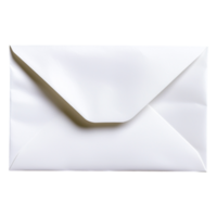 White Envelope Plain Background with Shadow Effect png