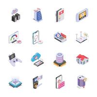 Take a look at this amazing icons set of modern technologies in trendy design style vector