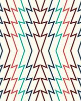 Sharp wave line pattern design in triangular shape. vector