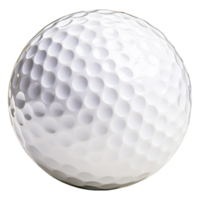 closeup View of a White Golf Ball with Dimples and Shiny Surface png