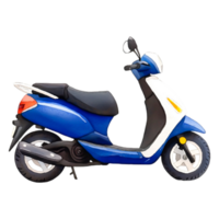 Blue Scooter Side View on for Transportation Theme png