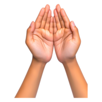 Open Hands Gesture Symbolizing Help, Support, and Connection png