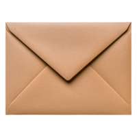 Simple Brown Envelope on for Mail and Correspondence png