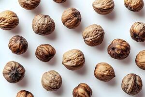 Natural Walnut Pattern Background for Culinary and Health Concepts photo