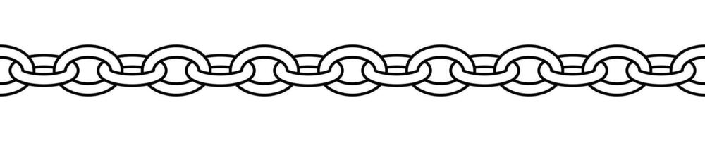 chain black and white shape silhouette pattern, seamless repeatable texture illustration vector