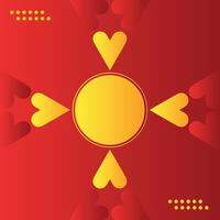 Abstract red and yellow background. Design for poster, template on web, backdrop, banner, brochure, landing page, presentation, certificate, and webinar vector