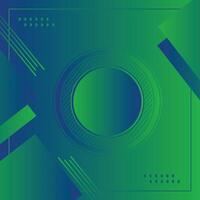 Abstract blue green pattern point background poster with dynamic triangle. technology Particle Mist network vector