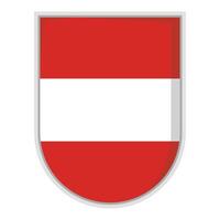 Austrian flag Shield Badge element vector